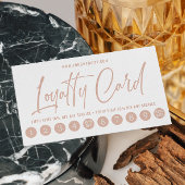 Dusty Pink & Ivory Minimale Typografie Klantenkaartje