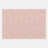 Dusty Pink Kinder Eid Mubarak Inpakpapier Vel (Voorkant 2)