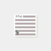 Dusty Pink | Lined | Potted Cactus - Post-it® Notes (Voorkant)