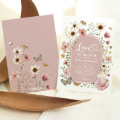 Dusty Pink Love beroemd gemaakt door Bloom Wildflo Kaart