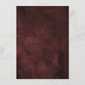 Dusty Pink Mauve Roos Floral Geometric Wedding Informatiekaartje (Achterkant)