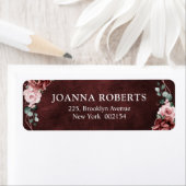 Dusty Pink Mauve Roos Floral Geometric Wedding La Etiket (Insitu)