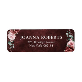 Dusty Pink Mauve Roos Floral Geometric Wedding La Etiket