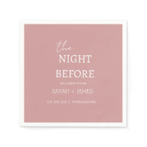 Dusty Pink minimalist de avond voor de bruiloft