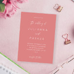 Dusty Pink MOD Calligraphy Wedding Invitation Kaart<br><div class="desc">Haal je gasten in de stemming voor je bruiloft met je Dusty Pink MOD Calligraphy Wedding-uitnodiging.</div>