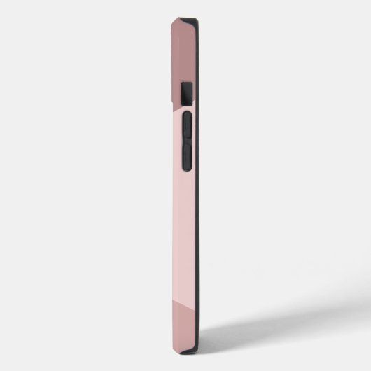 Dusty Pink Monogram Naam Case-Mate iPhone Case (Achterkant / Links)