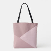 Dusty Pink Monogram Naam Tote Bag (Achterkant)