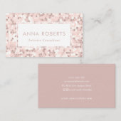 Dusty Pink Mosaic Pattern visitekaartje (Voorkant / Achterkant)