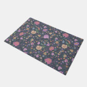 Dusty Pink Paars Beige Whimsical Colorful Floral Deurmat (Schuin)