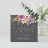 Dusty Pink Paars Floral Charsteenpartij (Staand voorkant)