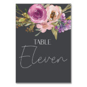 Dusty Pink Paars Floral Weddenschappen Kaart (Voorkant)