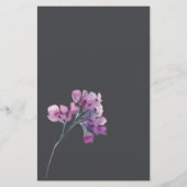 Dusty Pink Paarse Floral Game Wat in je tas Flyer (Achterkant)