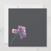 Dusty Pink Paarse Floral Wedding (Achterkant)