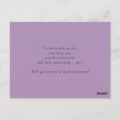 Dusty Pink Peony word mijn Jr Bridesmaid Kaart (Achterkant)