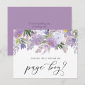 Dusty Pink Peony word Mijn Kaart van de Jongen (Voorkant / Achterkant)