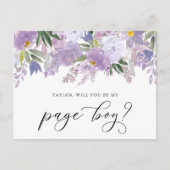 Dusty Pink Peony word Mijn Kaart van de Jongen (Voorkant)