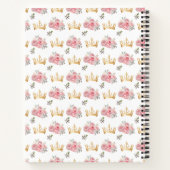 Dusty Pink Princess Quinceañera Guest Book Notitieboek (Achterkant)