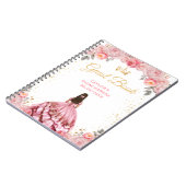 Dusty Pink Princess Quinceañera Guest Book Notitieboek (Linkerzijde)