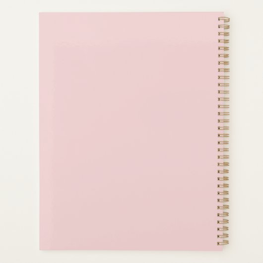 Dusty Pink Professional Business Planner (Achterkant)