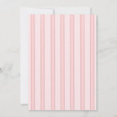 Dusty Pink Ribbon Gingham One Gekke Goose Kaart (Achterkant)