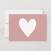 Dusty Pink/Roos Baby shower Diaper Raffle Kaart (Achterkant)