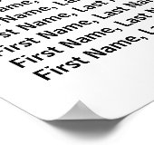 Dusty Pink Rose 6-tafel bruiloft zitgrafiek Poster (Hoek)