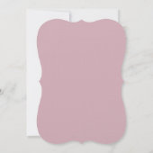 Dusty Pink Rose Bleached Mauve Wedding Kaart (Achterkant)