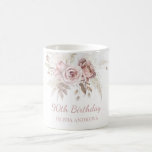 Dusty Pink Rose Blush 90th Birthday Party Gift Koffiemok<br><div class="desc">Dusty Pink Rose Blush 90th Birthday Party Gift Coffee Mok Zie overeenkomend collectie in Niche en nestwinkel</div>