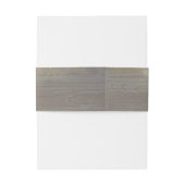 Dusty Pink Rose Rustiek Land Hout Bruiloft Uitnodigingen Wikkel (Achterkant Voorbeeld)