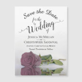 Dusty Pink Rose Wedding Save the Date Magnet (Voorkant)