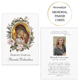 Dusty Pink Roses Krans Foto Begrafenisgebed Kaart Plaatskaartje