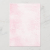 Dusty Pink Roses Midsummer Bloemen Trouwdetails Informatiekaartje (Achterkant)