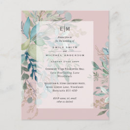 Dusty Pink Sage Wedding Ceremonie and Reception In Flyer