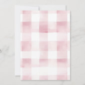 Dusty Pink Strawberry Sweet One Berry Birthday Kaart (Achterkant)