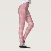 Dusty Pink Tartan Patroon Leggings (Rechts)