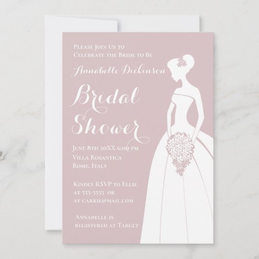 Dusty Pink Thema Kaart (Voorkant)