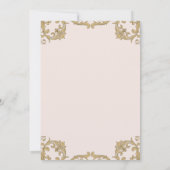 Dusty Pink Vintage Bible Verse Christian Wedding   Kaart (Achterkant)