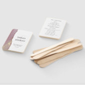 Dusty Pink Viva Magenta Elegant Wedding Programme Handwaaier (Niet-gemonteerd)