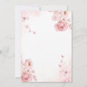 Dusty Pink Watercolor Baptism for Daughter Kaart (Achterkant)