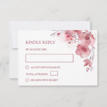 Dusty Pink Watercolor Wedding