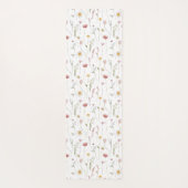 Dusty Pink Watercolor Wildflower Yogamat (Achterkant)