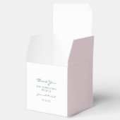 Dusty Pink Waterverf Magnolia Bouquet Wedding Bedankdoosjes (Geopend)