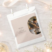 Dusty Pink we doen minimalistisch fotohuwelijk Bedankzakje (Geknipt)