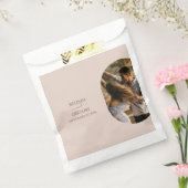Dusty Pink we doen minimalistisch fotohuwelijk Bedankzakje (Gezegeld)