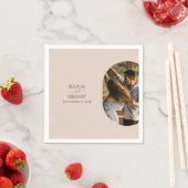 Dusty Pink we doen minimalistisch fotohuwelijk Servet (Insitu)