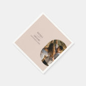 Dusty Pink we doen minimalistisch fotohuwelijk Servet (Hoek)