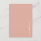 Dusty Pink Weddenningkaart Informatiekaartje (Achterkant)