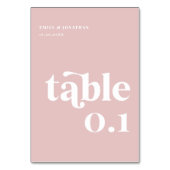 Dusty Pink Wedding Kaart (Voorkant)