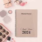 Dusty Pink Weekly Maandelijkse Business Planner