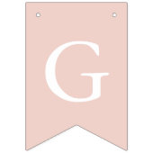 Dusty Pink White Cross Girl Baptism Bunting Flags Vlaggetjes (Eerste vlag)